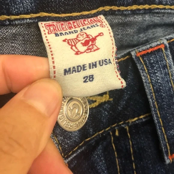 TRUE RELIGION Womens 28 Boot Cut Jeans Becky Medium Wash (altered, shortened) - Picture 14 of 16